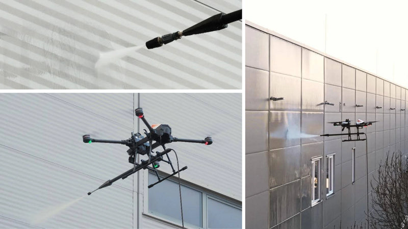 ABZ Innovation C10 Cleaning Drone Ready to Fly Kit (Hose Not included) (C10, Charger, 4 batteries)