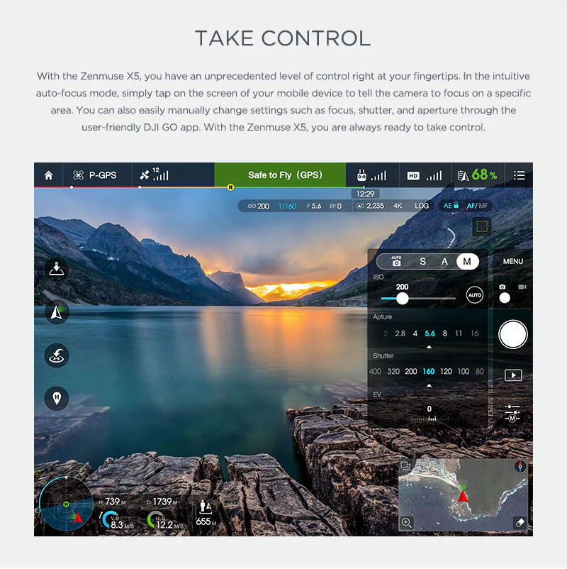 DJI Zenmuse X5 Part 1 Gimbal and Camera (Lens Excluded)