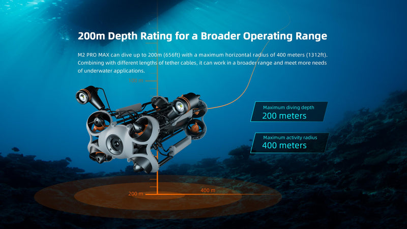 Chasing M2 PRO MAX Standard Set (200M) Underwater ROV